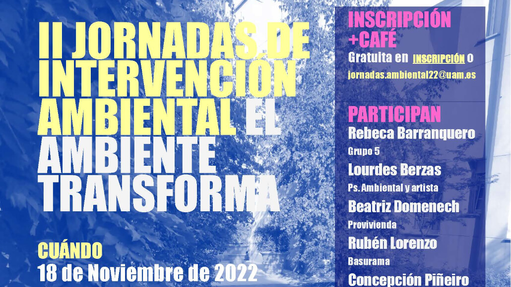 Segunda Jornada Profesional PSICAMB «El ambiente transforma»
